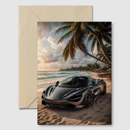 McLaren 720S Parked On Tropical Beach