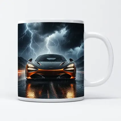 McLaren 720S Front View Stormy Night