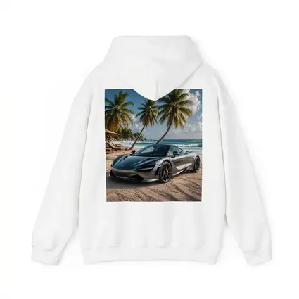 McLaren 720S Silver Supercar Tropical Beach