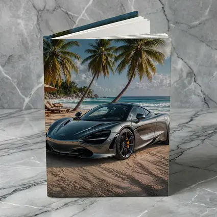 McLaren 720S Silver Supercar Tropical Beach