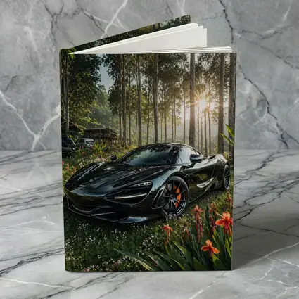 McLaren 720S Black Supercar Forest Sunlight