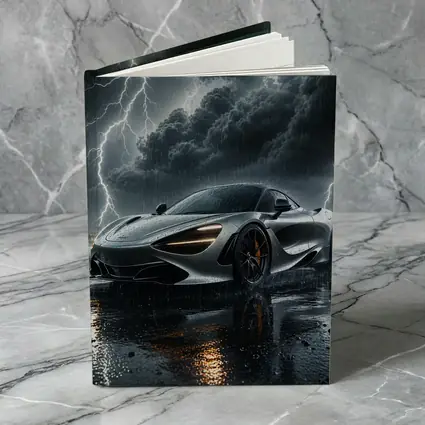 McLaren 720S In Stormy Lightning Night