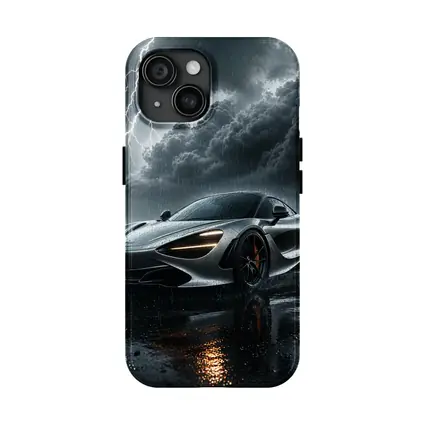 McLaren 720S In Stormy Lightning Night