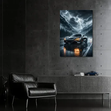 McLaren 720S Stormy Mountain Road Night