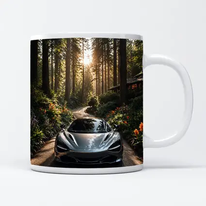 McLaren 720S Silver Forest Road Sunlight