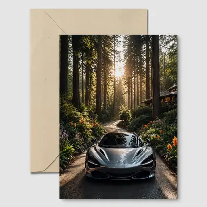 McLaren 720S Silver Forest Road Sunlight
