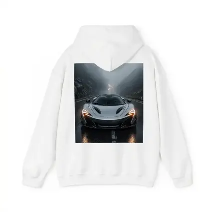 McLaren P1 Silver Rainy Mountain Road
