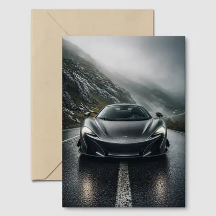 McLaren 720S Gray Wet Mountain Road