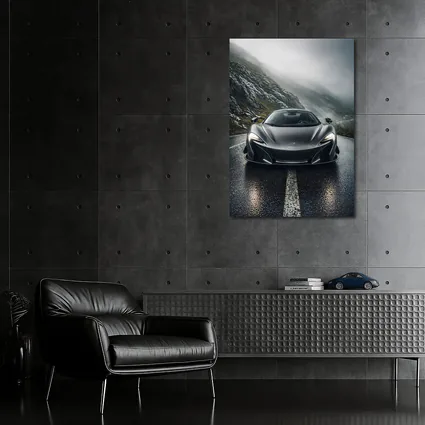 McLaren 720S Gray Wet Mountain Road