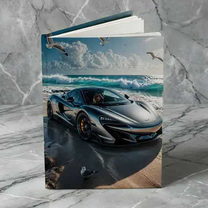 McLaren 765LT Supercar On Sunny Beach