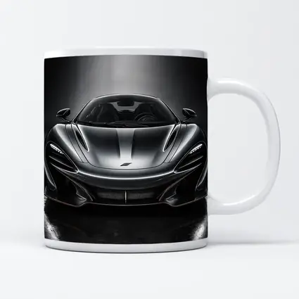 McLaren P1 Black Studio Front View