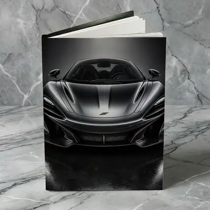 McLaren P1 Black Studio Front View