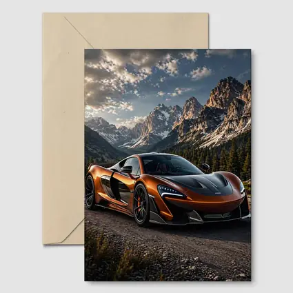 McLaren 570S Orange Mountain Road Scene