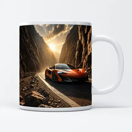 McLaren 600LT Orange Canyon Road Drive