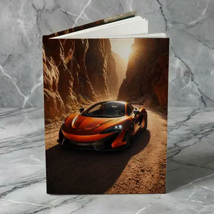 McLaren 600LT Orange Canyon Sunset Drive
