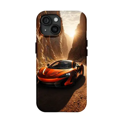 McLaren 600LT Orange Canyon Sunset Drive