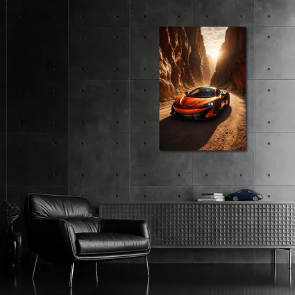 McLaren 600LT Orange Canyon Sunset Drive