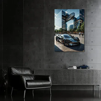 McLaren 720S Black Supercar City Plaza