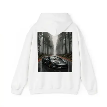 McLaren 570S Gray Supercar Foggy Forest Road