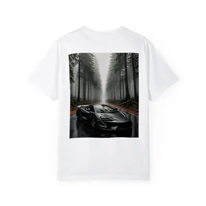 McLaren 570S Gray Supercar Foggy Forest Road