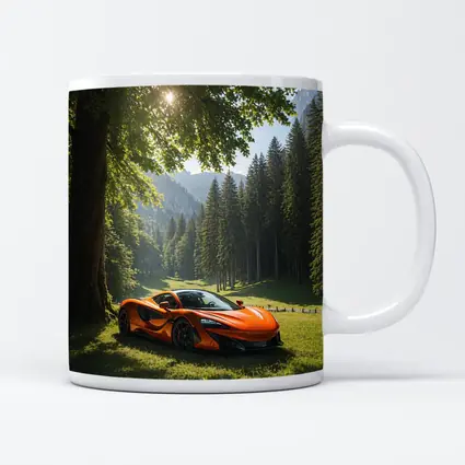 McLaren 570S Orange Supercar Forest Valley
