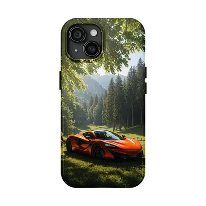 McLaren 570S Orange Supercar Forest Valley