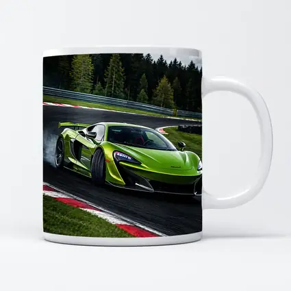 McLaren 600LT Green Drifting Race Track
