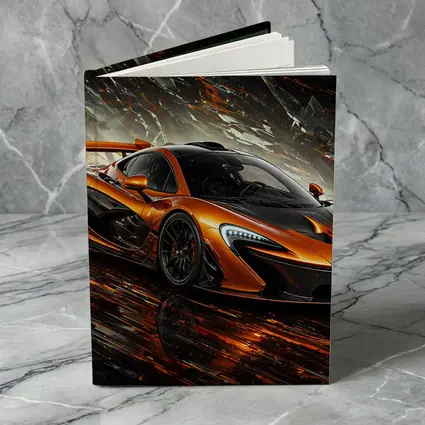 McLaren P1 Orange Abstract Dark Background