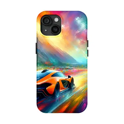 McLaren P1 Colorful Impressionist Painting Art