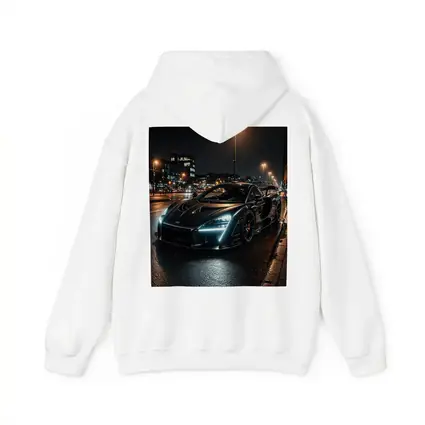 McLaren Senna Black Supercar Rainy Night Street