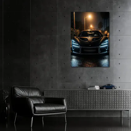 McLaren Senna Black Car Night Street