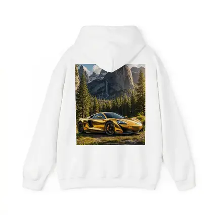 McLaren 570S Gold Chrome Mountain Forest Scene