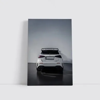 Mercedes AMG A45 S White Studio Rear