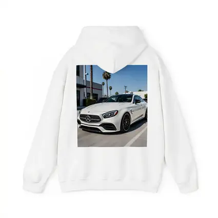 Mercedes AMG SL White Coupe Parking Lot