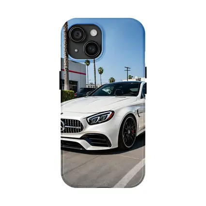 Mercedes AMG SL White Coupe Parking Lot