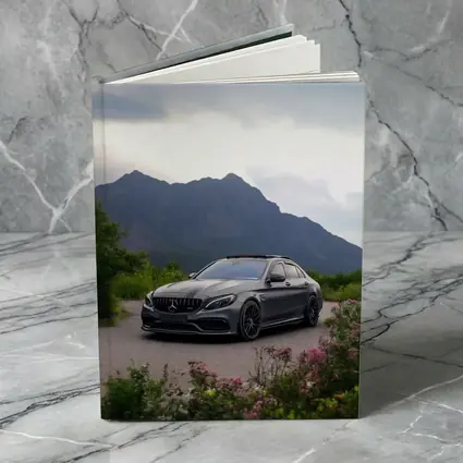 Mercedes AMG C63 Matte Gray Mountain Setting