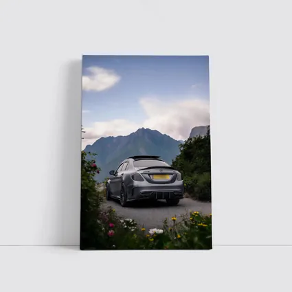 Mercedes AMG C63 Mountain Road Matte Gray