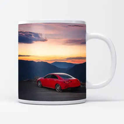 Mercedes AMG CLA Red Mountain Sunset View