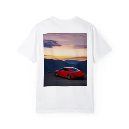 Mercedes AMG CLA Red Mountain Sunset View