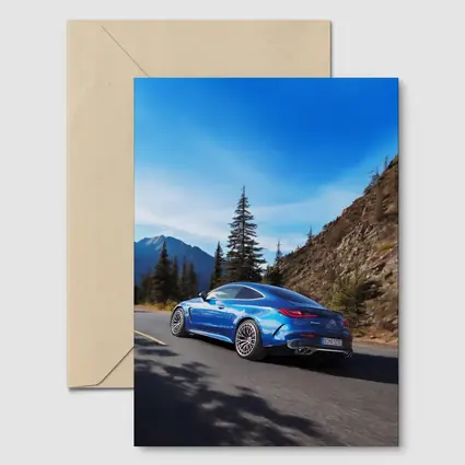 Mercedes AMG CLE 53 Mountain Road Blue