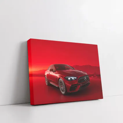 Mercedes AMG CLE Coupe Red Background