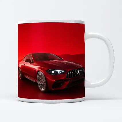 Mercedes AMG CLE Coupe Red Background