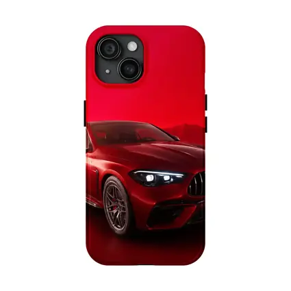 Mercedes AMG CLE Coupe Red Background