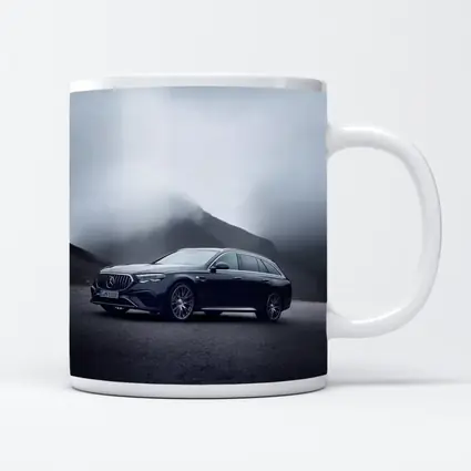 Mercedes AMG E Class Wagon Foggy Mountains