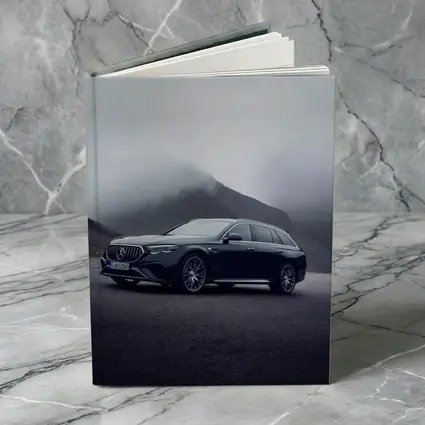 Mercedes AMG E Class Wagon Foggy Mountains