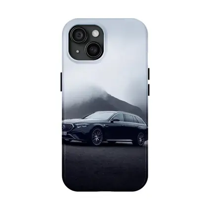 Mercedes AMG E Class Wagon Foggy Mountains