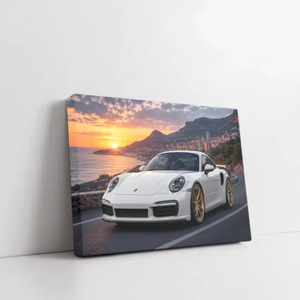 Porsche 911 Turbo White Sunset Monaco