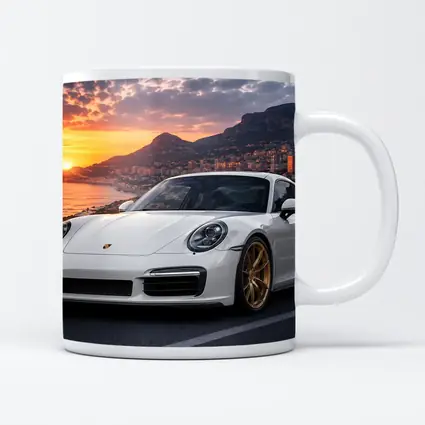 Porsche 911 Turbo White Sunset Monaco