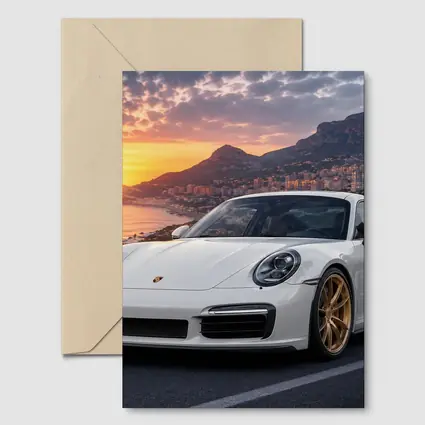 Porsche 911 Turbo White Sunset Monaco