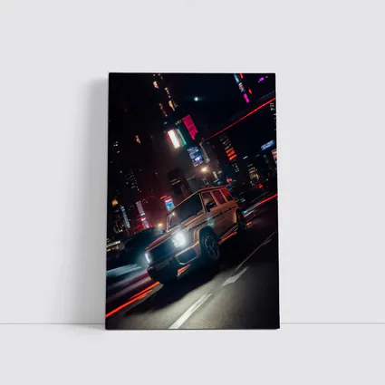 Mercedes AMG G Class Neon City Night